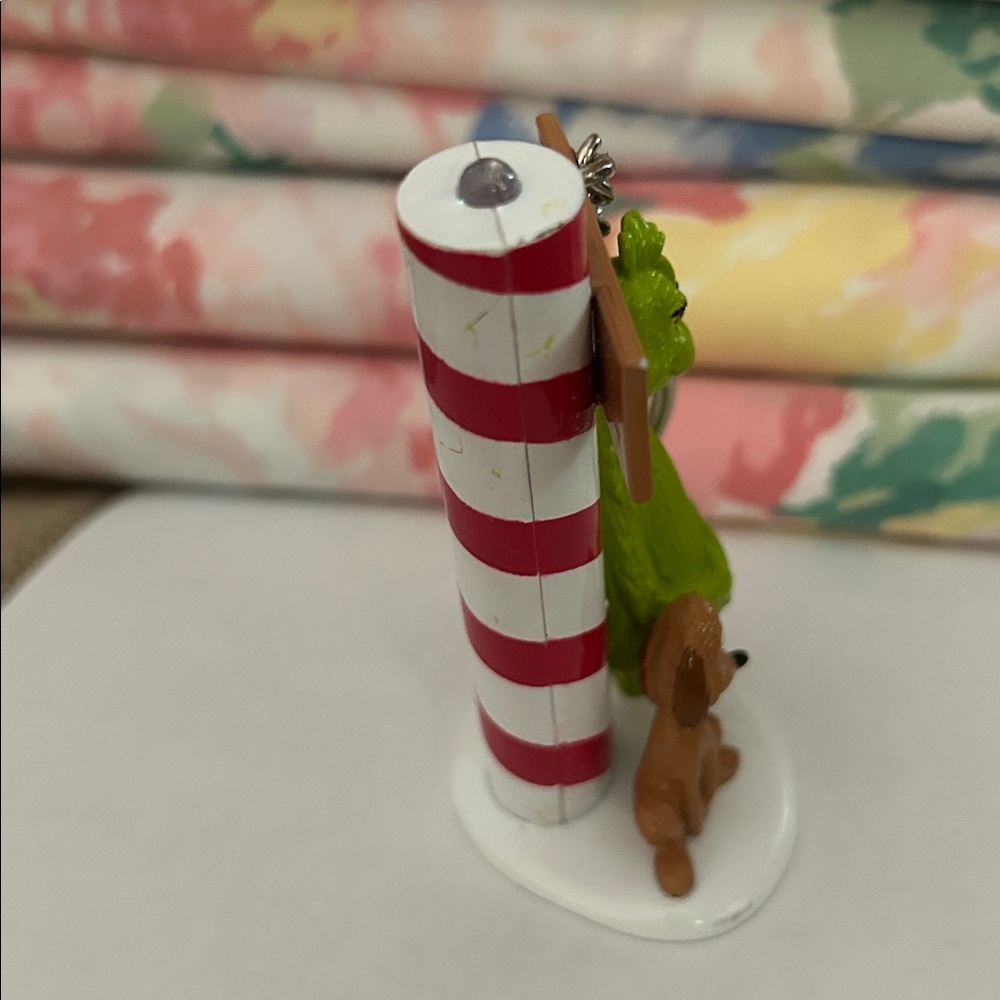 Dr. Suess Grinch and Max Dog Whoville Christmas “North Pole” Keychain Key Ring - Picture 6 of 8